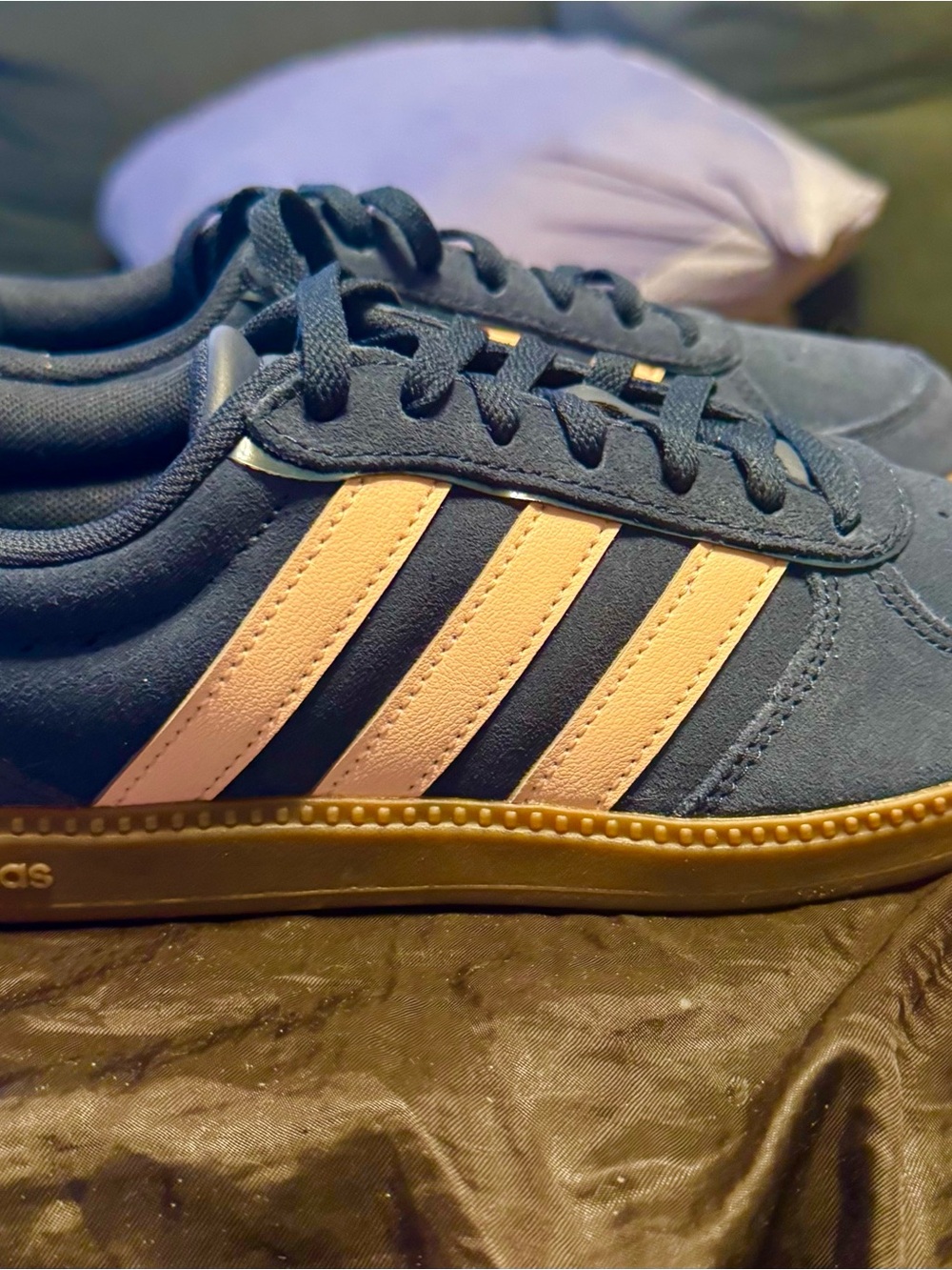 adidas Women's Navy and Pink Classic Sneakers